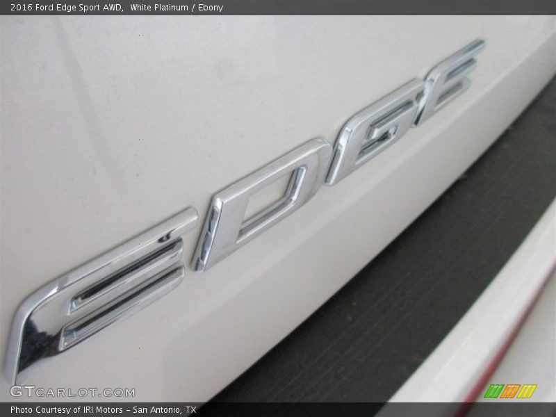White Platinum / Ebony 2016 Ford Edge Sport AWD
