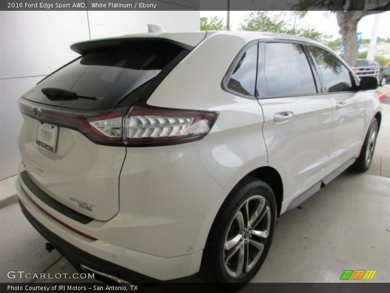 White Platinum / Ebony 2016 Ford Edge Sport AWD