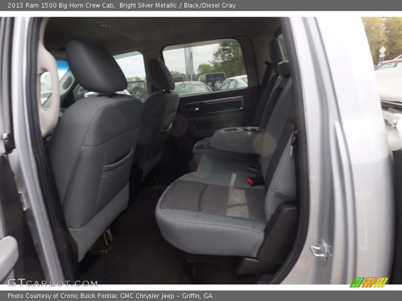 Bright Silver Metallic / Black/Diesel Gray 2013 Ram 1500 Big Horn Crew Cab