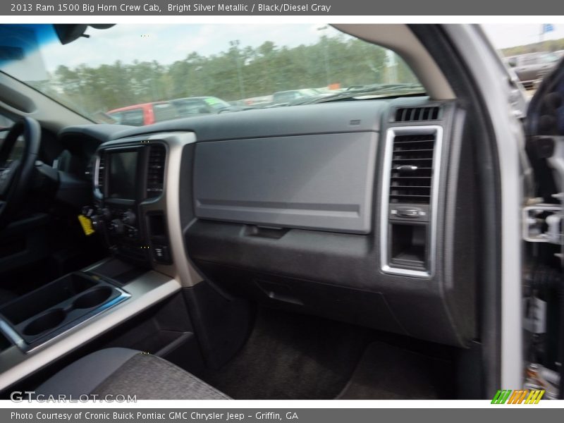 Bright Silver Metallic / Black/Diesel Gray 2013 Ram 1500 Big Horn Crew Cab
