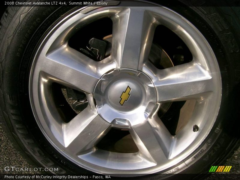 Summit White / Ebony 2008 Chevrolet Avalanche LTZ 4x4