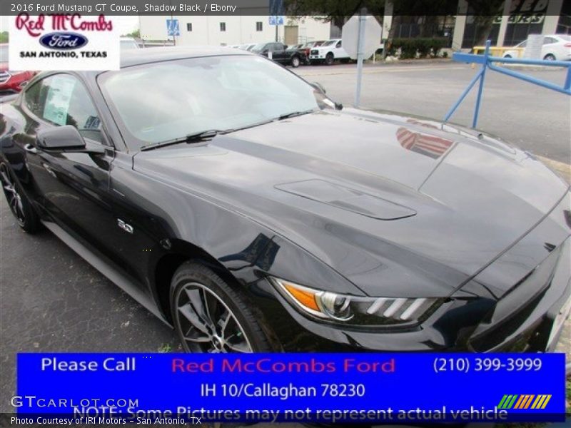 Shadow Black / Ebony 2016 Ford Mustang GT Coupe