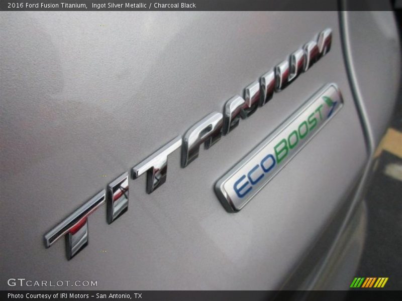Ingot Silver Metallic / Charcoal Black 2016 Ford Fusion Titanium