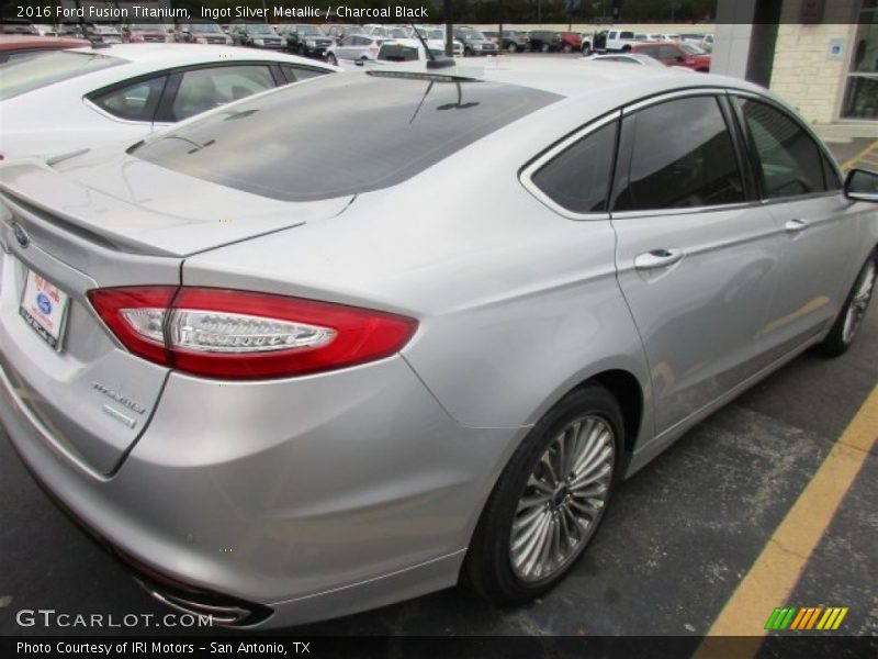 Ingot Silver Metallic / Charcoal Black 2016 Ford Fusion Titanium
