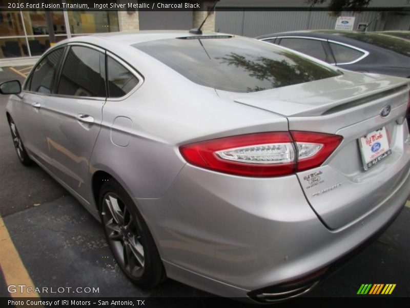 Ingot Silver Metallic / Charcoal Black 2016 Ford Fusion Titanium