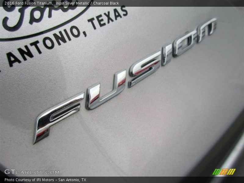Ingot Silver Metallic / Charcoal Black 2016 Ford Fusion Titanium