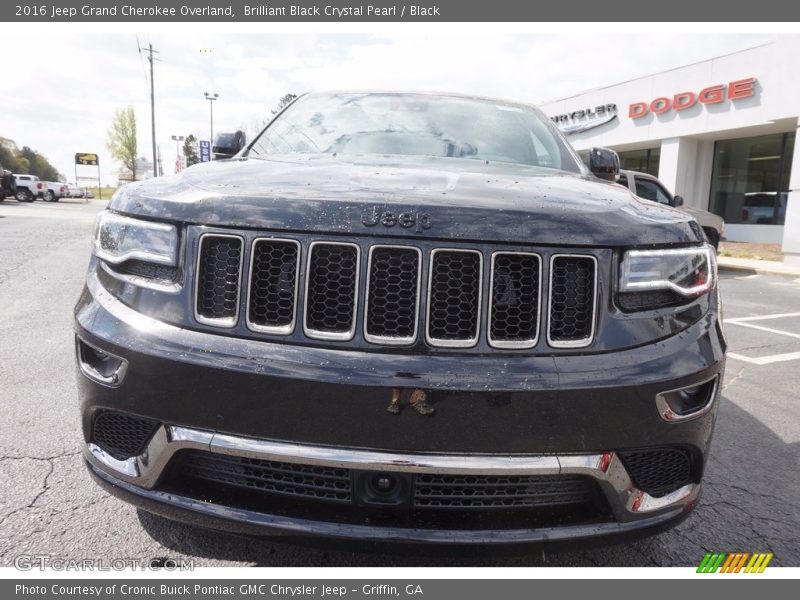 Brilliant Black Crystal Pearl / Black 2016 Jeep Grand Cherokee Overland