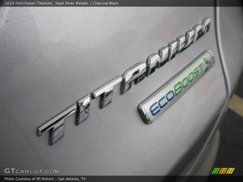 Ingot Silver Metallic / Charcoal Black 2016 Ford Fusion Titanium