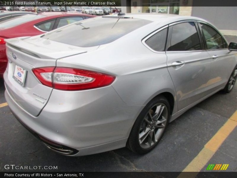 Ingot Silver Metallic / Charcoal Black 2016 Ford Fusion Titanium