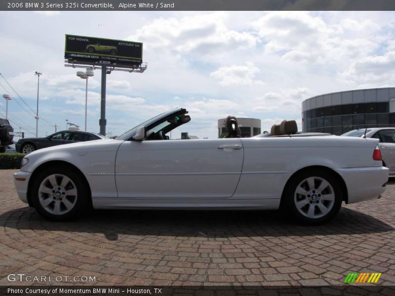 Alpine White / Sand 2006 BMW 3 Series 325i Convertible