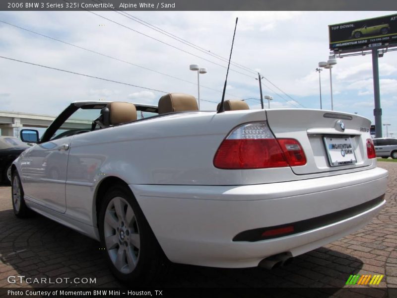 Alpine White / Sand 2006 BMW 3 Series 325i Convertible