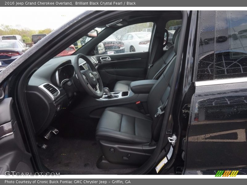 Brilliant Black Crystal Pearl / Black 2016 Jeep Grand Cherokee Overland