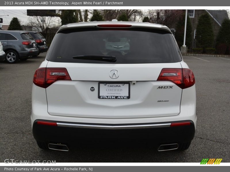 Aspen White Pearl / Parchment 2013 Acura MDX SH-AWD Technology