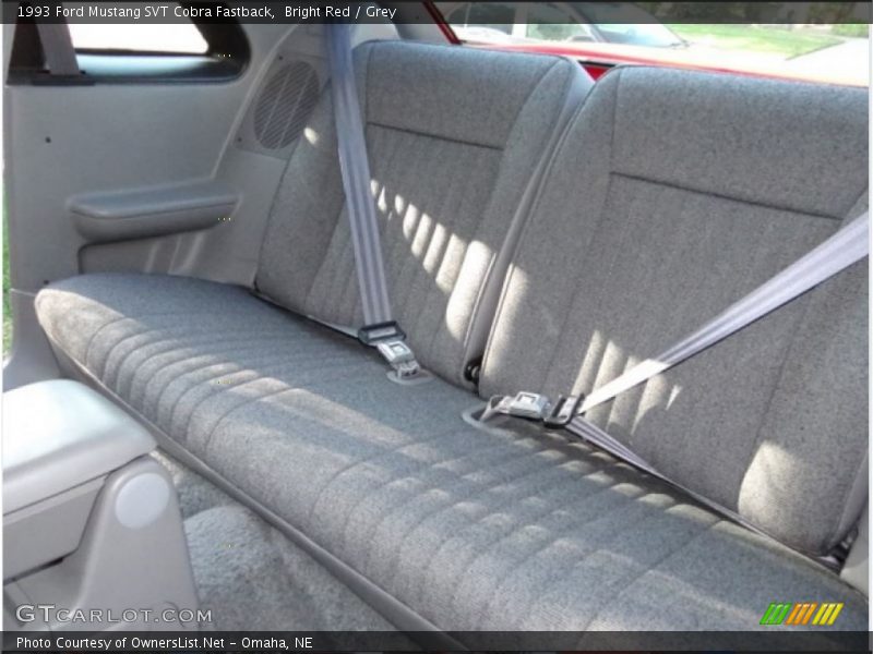 Bright Red / Grey 1993 Ford Mustang SVT Cobra Fastback