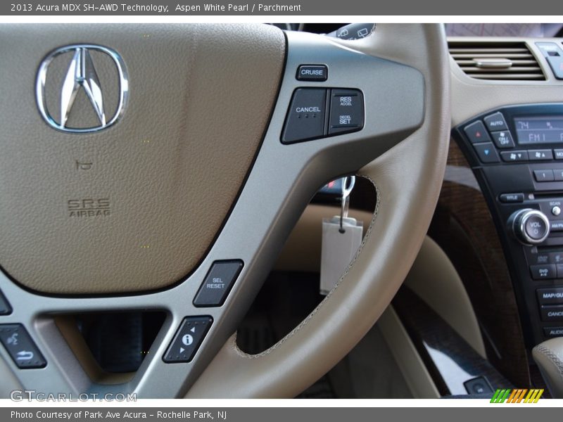 Aspen White Pearl / Parchment 2013 Acura MDX SH-AWD Technology