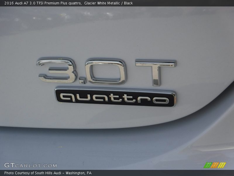 Glacier White Metallic / Black 2016 Audi A7 3.0 TFSI Premium Plus quattro