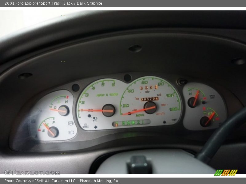 Black / Dark Graphite 2001 Ford Explorer Sport Trac