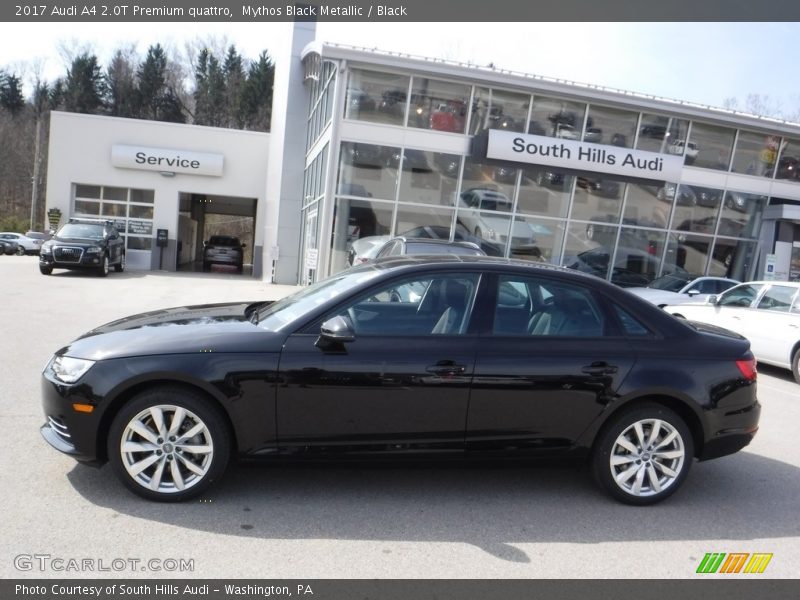 Mythos Black Metallic / Black 2017 Audi A4 2.0T Premium quattro