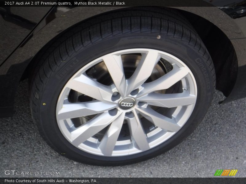 Mythos Black Metallic / Black 2017 Audi A4 2.0T Premium quattro