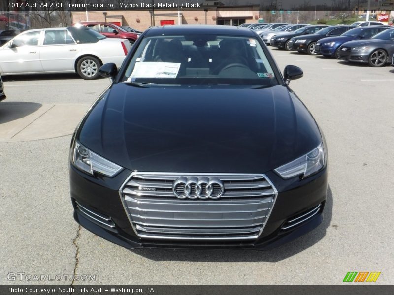 Mythos Black Metallic / Black 2017 Audi A4 2.0T Premium quattro