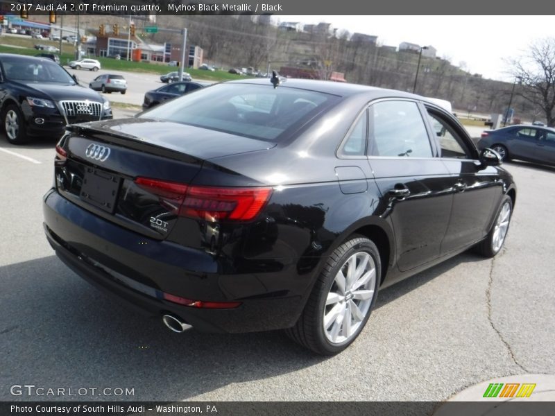 Mythos Black Metallic / Black 2017 Audi A4 2.0T Premium quattro