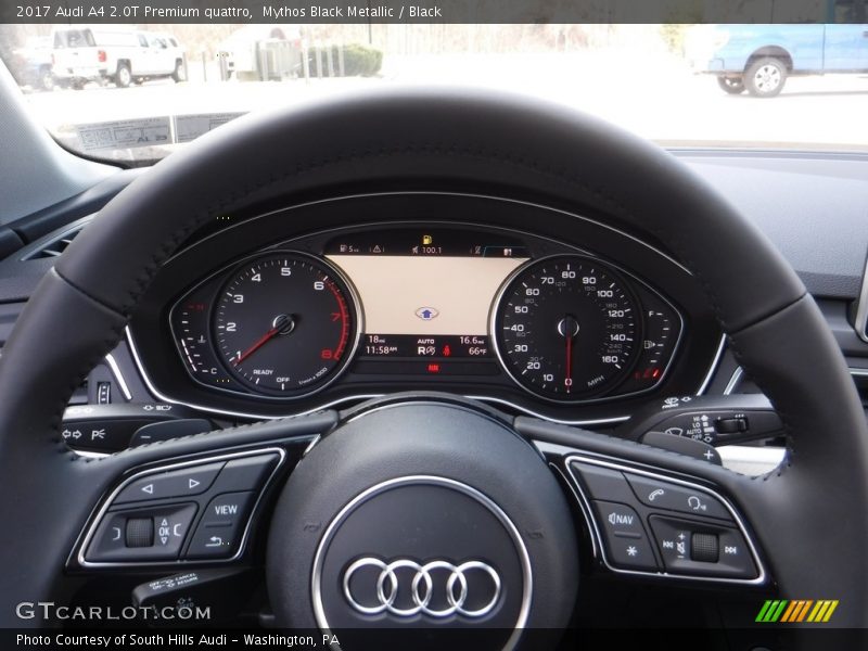 Mythos Black Metallic / Black 2017 Audi A4 2.0T Premium quattro