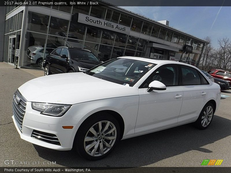 Ibis White / Black 2017 Audi A4 2.0T Premium quattro