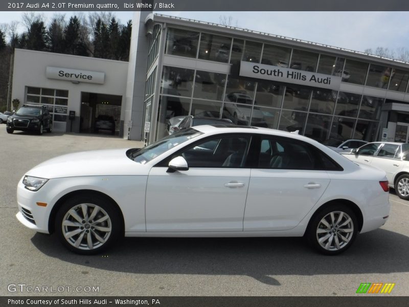 Ibis White / Black 2017 Audi A4 2.0T Premium quattro