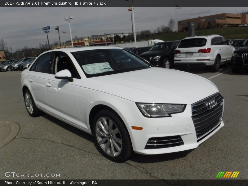Ibis White / Black 2017 Audi A4 2.0T Premium quattro