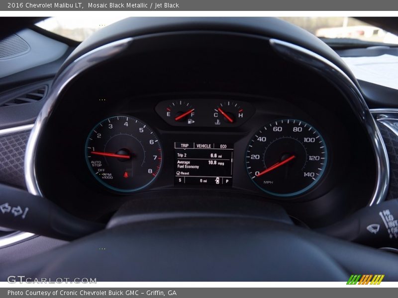 Mosaic Black Metallic / Jet Black 2016 Chevrolet Malibu LT