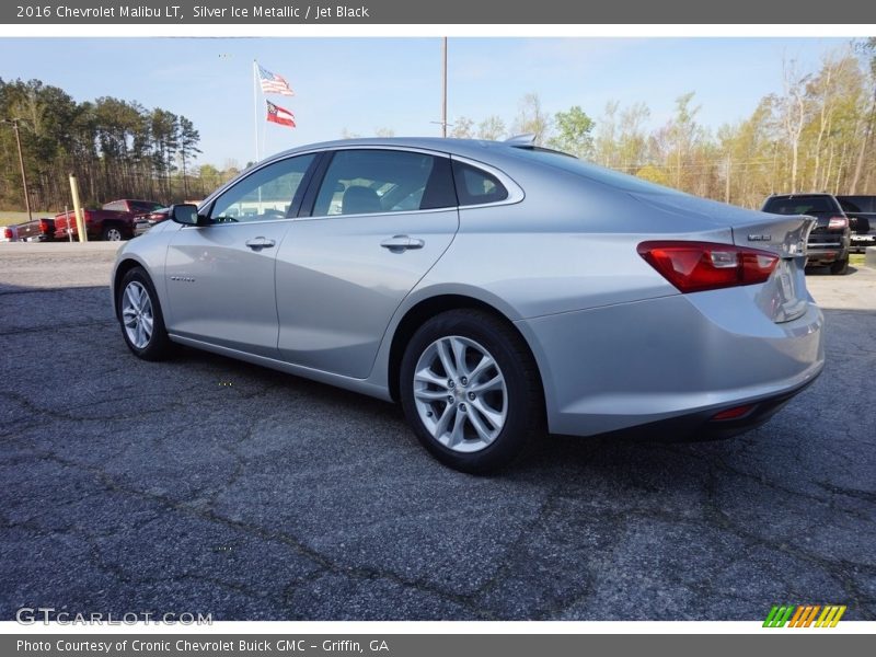 Silver Ice Metallic / Jet Black 2016 Chevrolet Malibu LT