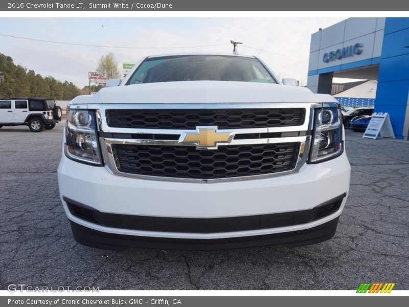 Summit White / Cocoa/Dune 2016 Chevrolet Tahoe LT