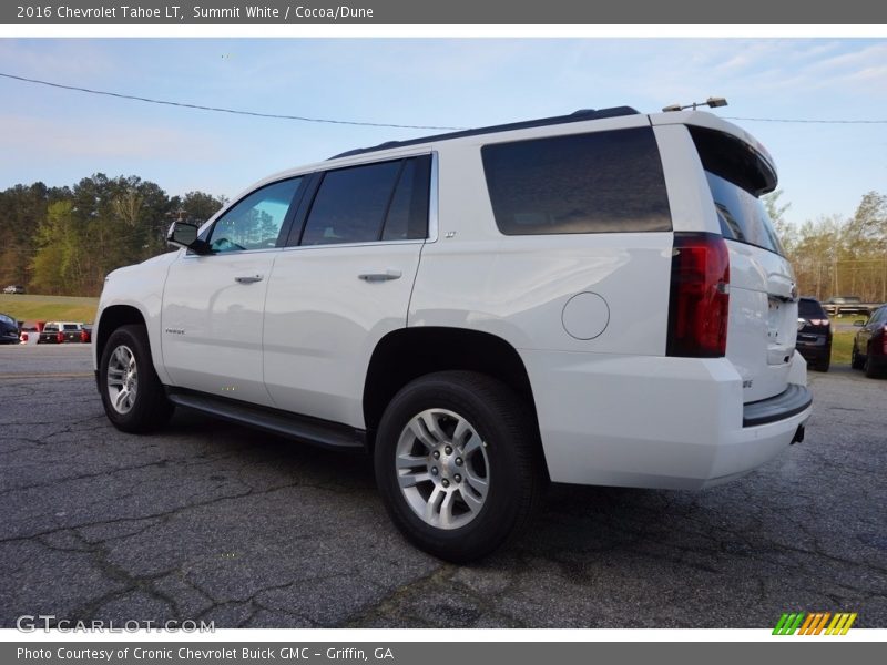 Summit White / Cocoa/Dune 2016 Chevrolet Tahoe LT