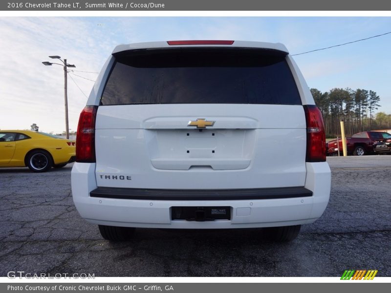 Summit White / Cocoa/Dune 2016 Chevrolet Tahoe LT