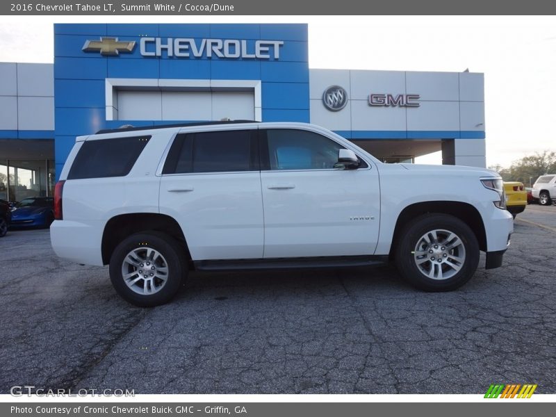 Summit White / Cocoa/Dune 2016 Chevrolet Tahoe LT