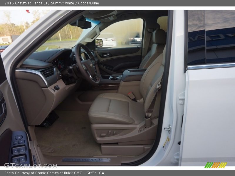 Summit White / Cocoa/Dune 2016 Chevrolet Tahoe LT