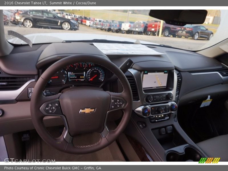 Summit White / Cocoa/Dune 2016 Chevrolet Tahoe LT
