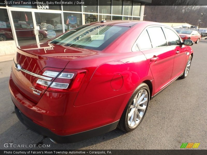 Ruby Red Metallic / Dune 2015 Ford Taurus Limited