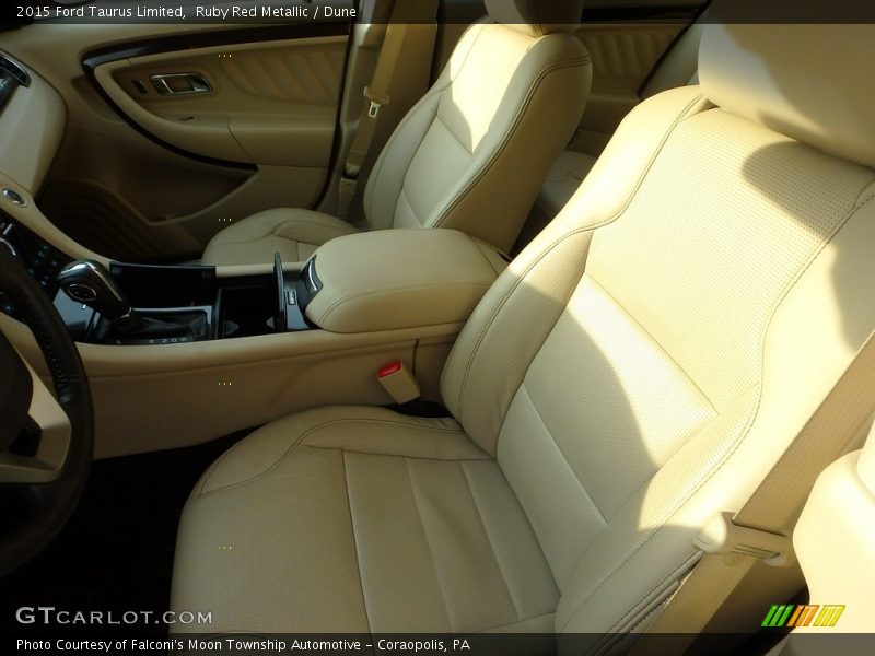 Ruby Red Metallic / Dune 2015 Ford Taurus Limited