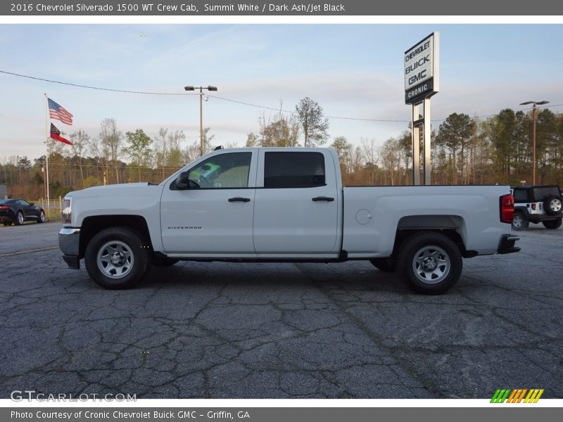 Summit White / Dark Ash/Jet Black 2016 Chevrolet Silverado 1500 WT Crew Cab