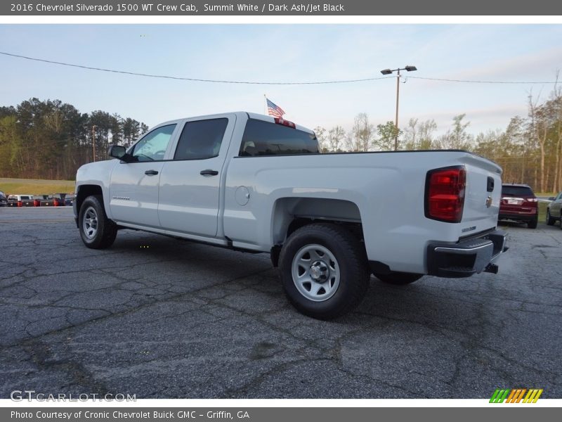 Summit White / Dark Ash/Jet Black 2016 Chevrolet Silverado 1500 WT Crew Cab