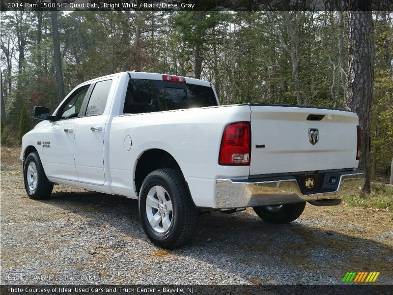 Bright White / Black/Diesel Gray 2014 Ram 1500 SLT Quad Cab