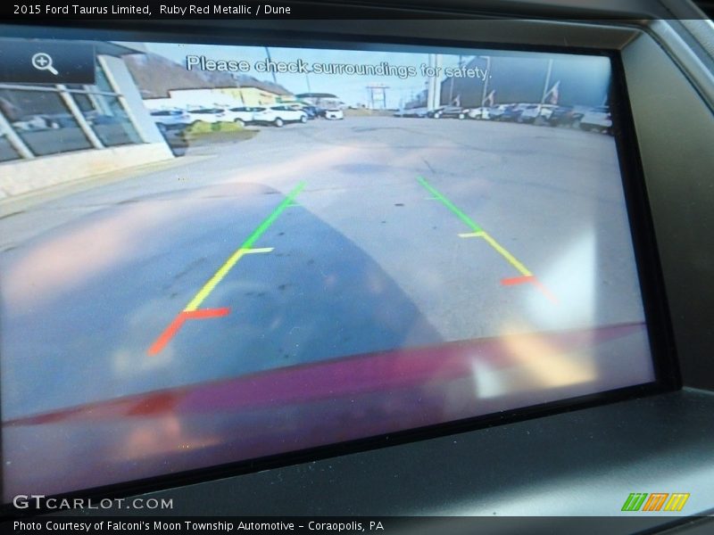 Ruby Red Metallic / Dune 2015 Ford Taurus Limited