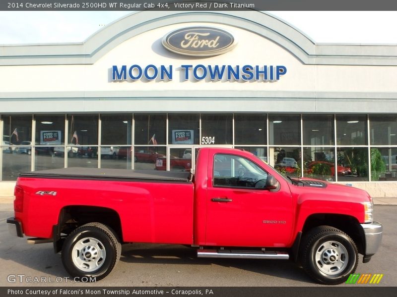 Victory Red / Dark Titanium 2014 Chevrolet Silverado 2500HD WT Regular Cab 4x4