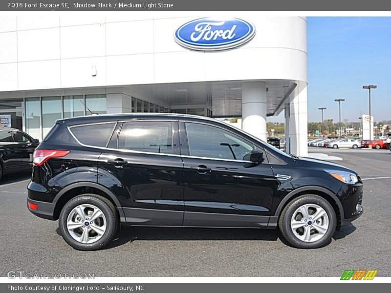 Shadow Black / Medium Light Stone 2016 Ford Escape SE