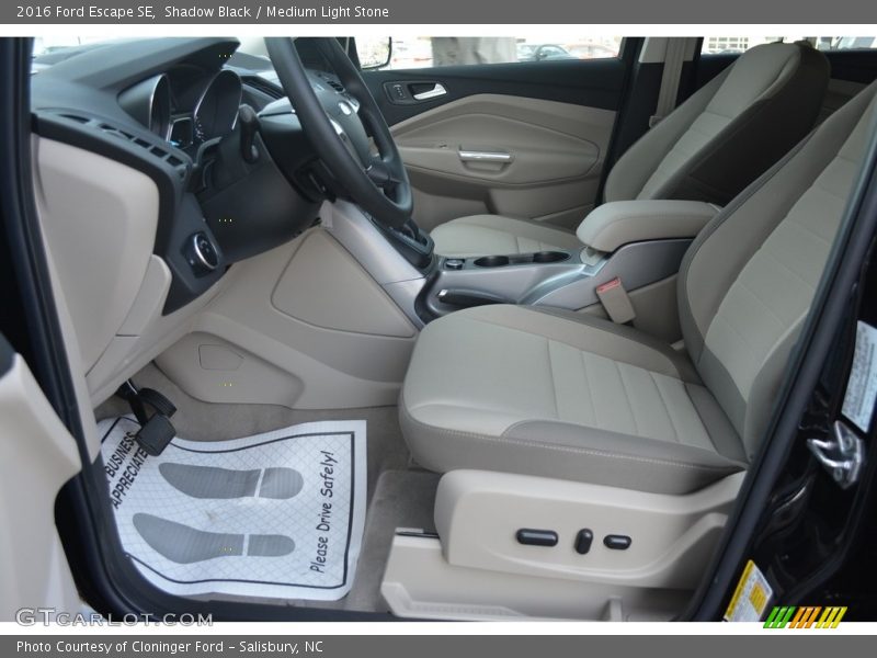Shadow Black / Medium Light Stone 2016 Ford Escape SE