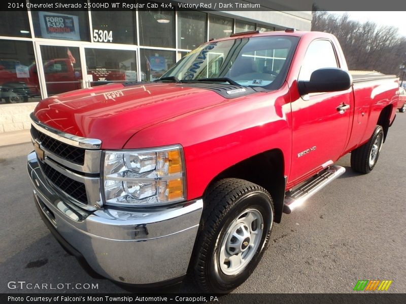 Victory Red / Dark Titanium 2014 Chevrolet Silverado 2500HD WT Regular Cab 4x4