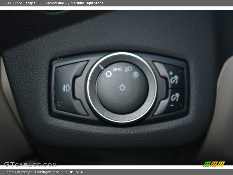 Shadow Black / Medium Light Stone 2016 Ford Escape SE