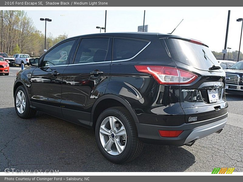 Shadow Black / Medium Light Stone 2016 Ford Escape SE