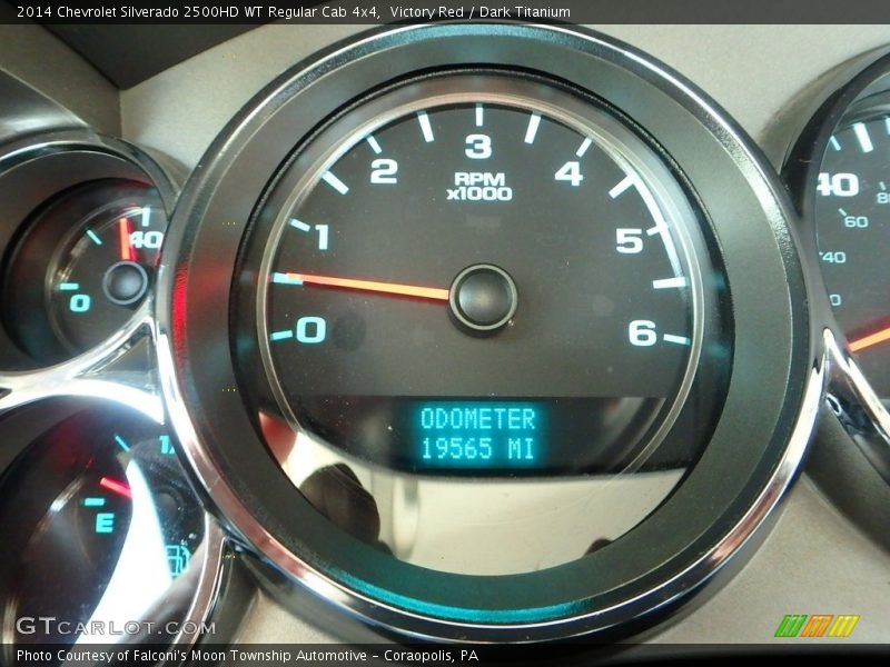 Victory Red / Dark Titanium 2014 Chevrolet Silverado 2500HD WT Regular Cab 4x4